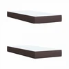 Reguliuojama lova su čiužiniu 2 vnt. Tamsiai rudas Audinys