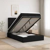 Reguliuojama lova su čiužiniu Juoda 120 x 200 cm Audinys