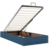 Reguliuojama lova su čiužiniu Mėlyna 100 x 200 cm Audinys