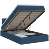Reguliuojama lova su čiužiniu Mėlyna 120 x 200 cm Audinys