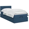 Reguliuojama lova su čiužiniu Mėlyna 90 x 200 cm Audinys