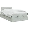 Reguliuojama lova su čiužiniu Šviesiai pilka 120 x 200 cm