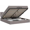 Reguliuojama lova su čiužiniu Taupe 200 x 200 cm Audinys