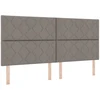 Reguliuojama lova su čiužiniu Taupe 200 x 200 cm Audinys