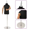 Reguliuojamas 120-150 cm manekenas su baze Uniseksas PP Juoda