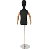 Reguliuojamas 120-150 cm manekenas su baze Uniseksas PP Juoda