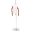 Reguliuojamas 120-157 cm manekenas su baze Uniseksas PP Balta