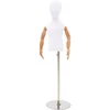 Reguliuojamas 120-157 cm manekenas su baze Uniseksas PP Balta