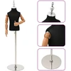 Reguliuojamas 120-157 cm manekenas su baze Uniseksas PP Juoda