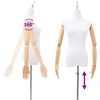 Reguliuojamas manekenas 165-213 cm su baze Moteris PP Balta