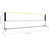 Reguliuojamas badmintono tinklas, 500x103x94–158cm, metalas