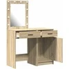 Makiažo stalas 2 pcs Ruda 50 x 41 x 135 cm Apdirbta mediena