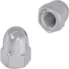 Riešutas 2 vnt. Sidabrinė M6 x 10 mm Geležis