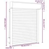 Ritinys uždangalas Baltas 70 x 100 cm Aliuminis ir poliuretanas