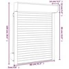Ritinys uždangalas Baltas 80 x 100 cm Aliuminis ir poliuretanas