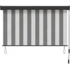 Roletas Antracito ir baltos 160 x 250 cm Audinys ir aliuminis
