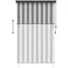 Roletas Antracito ir baltos 160 x 250 cm Audinys ir aliuminis