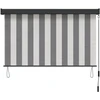 Roletas Antracito ir baltos 60 x 250 cm Audinys ir aliuminis