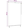 Roletas Įvairiaspalvis 140 x 250 cm Audinys ir aliuminis