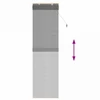 Roletas Pilka 40 x 220 cm Bambukas