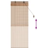 Roletas Ruda 40 x 160 cm Bambukas