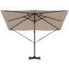 Roma Parasol Taupe 286 x 284 x 265 cm Aliuminis ir poliesteris
