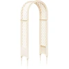 Rožių arka su spygliais Balta 97 x 43 x 218 cm PP