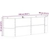 Pakelta lova Ruda 240 x 80 x 81 cm Plienas