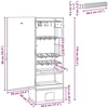 Rūkykla 3 vnt. 44,5 x 29 x 110 cm Galvanizuotas plienas