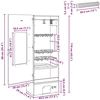 Rūkykla 3 vnt. 44,5 x 29 x 110 cm Galvanizuotas plienas