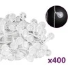 Rutuliukų girlianda, 40m, 400 šaltų baltų LED, 8 funkcijos