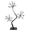 S formos LED kalėdinė eglutė 2 vnt. Juoda 18 x 18 x 45 cm