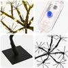 S formos LED kalėdinė eglutė 2 vnt. Juoda 45 cm Plastmasė