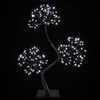 S formos LED kalėdinė eglutė 2 vnt. Juoda 18 x 18 x 45 cm