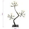 S formos LED kalėdinė eglutė 2 vnt. Juoda 45 cm Plastmasė