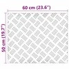 Laiptų danga Stačiakampio 4 pcs Sidabro 60 x 50 cm Aliuminis