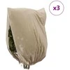 Šalčio Apsauginiai Augalų Fleece Dangčiai 3 vnt. Smėlio