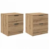 Šalia lovos spintelė 2 pcs Amatininkų ąžuolas 45 x 39 x 50 cm