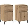 Šalia lovos spintelė 2 pcs Amatininkų ąžuolas 40 x 35 x 70 cm