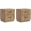 Šalia lovos spintelė 2 pcs Artisano ąžuolo 43 x 34,5 x 44,5 cm