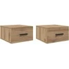 Šalia lovos spintelė 2 pcs Amatininkų ąžuolas 35 x 35 x 20 cm