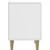 Šalia lovos spintelė 2 pcs Balta 43 x 34,5 x 50 cm