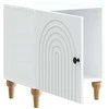 Šalia lovos spintelė 2 pcs Balta 43 x 34,5 x 50 cm