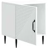 Šalia lovos spintelė 2 pcs Balta 43 x 34,5 x 50 cm
