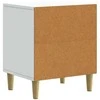 Šalia lovos spintelė 2 pcs Balta 43 x 34,5 x 50 cm