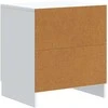 Šalia lovos spintelė 2 pcs Balta 43 x 34,5 x 47 cm