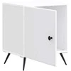 Šalia lovos spintelė 2 pcs Balta 43 x 34,5 x 50 cm