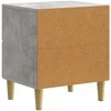 Šalia lovos spintelė 2 pcs Betono pilka 43 x 34,5 x 48 cm