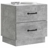 Šalia lovos spintelė 2 pcs Betono pilka 43 x 34,5 x 44,5 cm