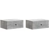 Šalia lovos spintelė 2 pcs Betono pilka 49 x 34,5 x 20 cm